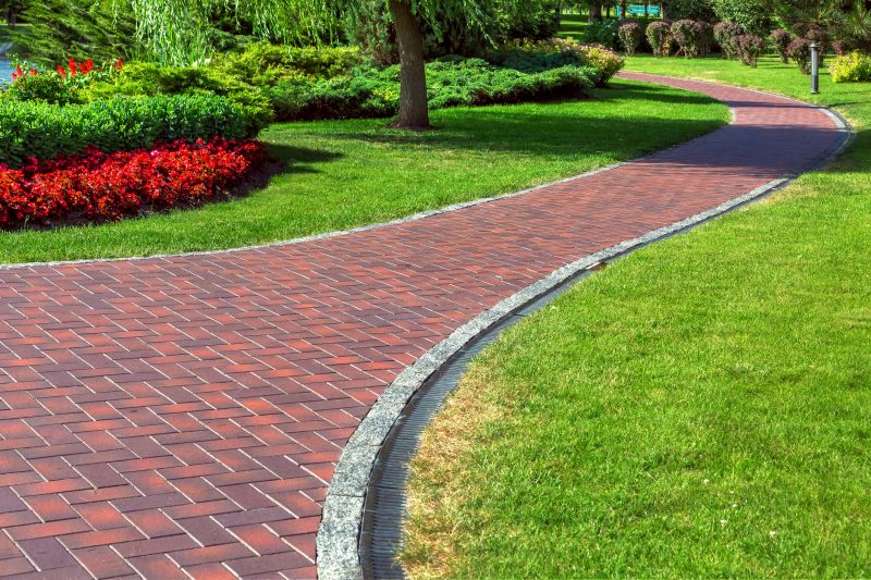 Brick paver pathway